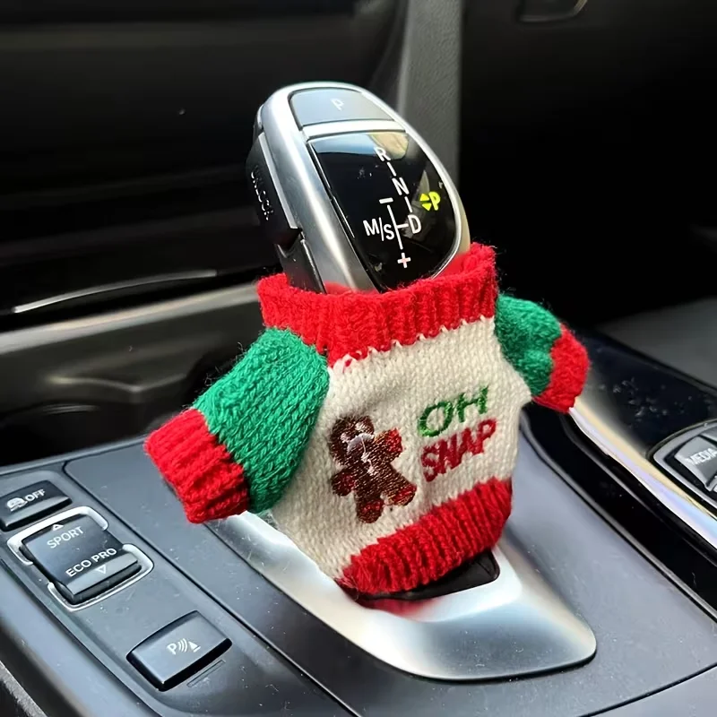 Large-Sized Universal Car Gear Shift Cover Sweater Interior Accessory Decoration One-Shift Cover for Cars