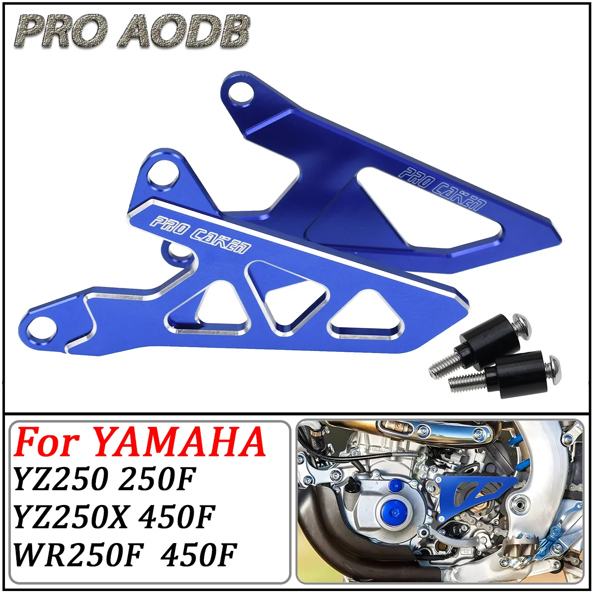 

For Yamaha YZ250 YZ250F YZ250X WR250F YZ450F WR450F YZ 250 250F 250X WR 450F 450 CNC Front Sprocket Cover Chain Protector Guard