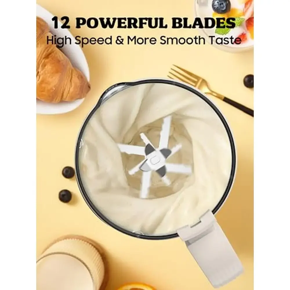 Nussmilchbereiter, 45 Unzen, 10-in-1, pflanzliche Mandel, Sojakerfer, Kokosnuss, multifunktionaler Haushaltsgerät-Timer, automatische Abschaltung, leicht zu reinigen