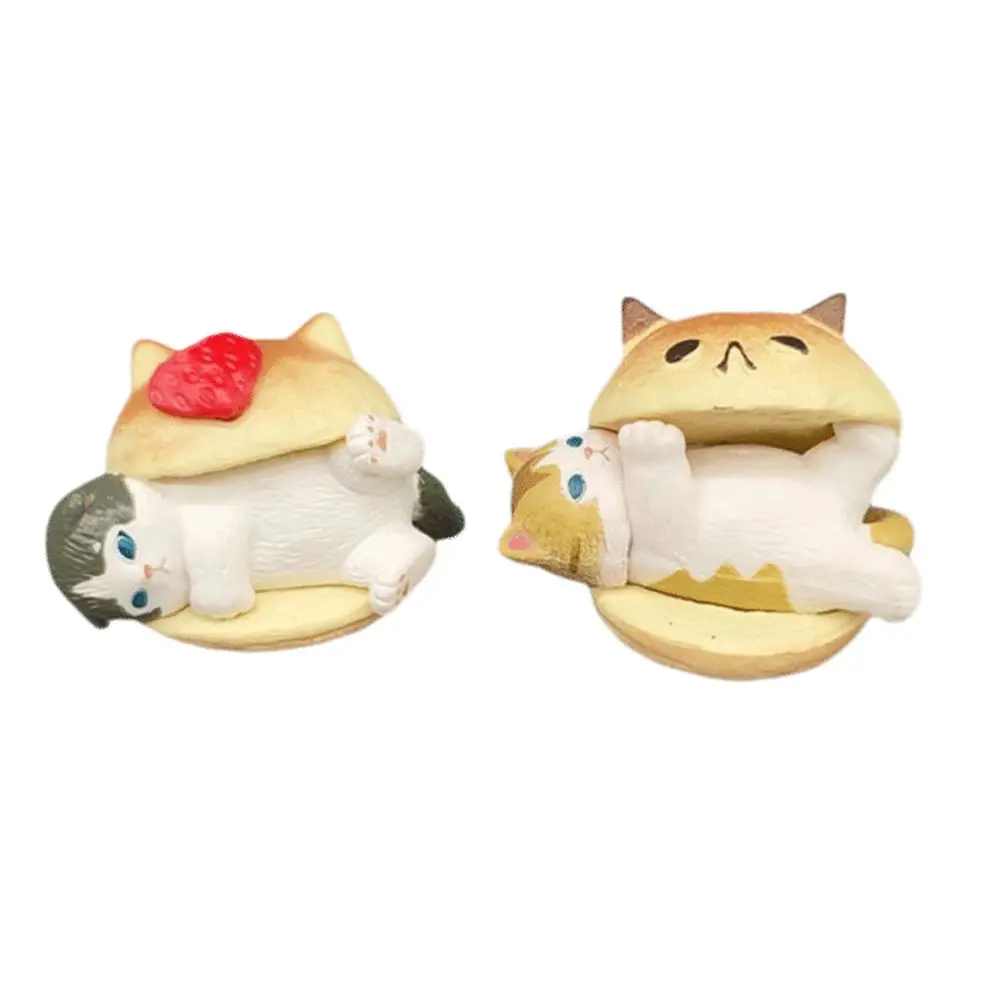 

Cute Funny Design Blind Box Burger Toy Cats Action Figure Table Ornaments Home Decoration Boys Girls Birthday Gifts