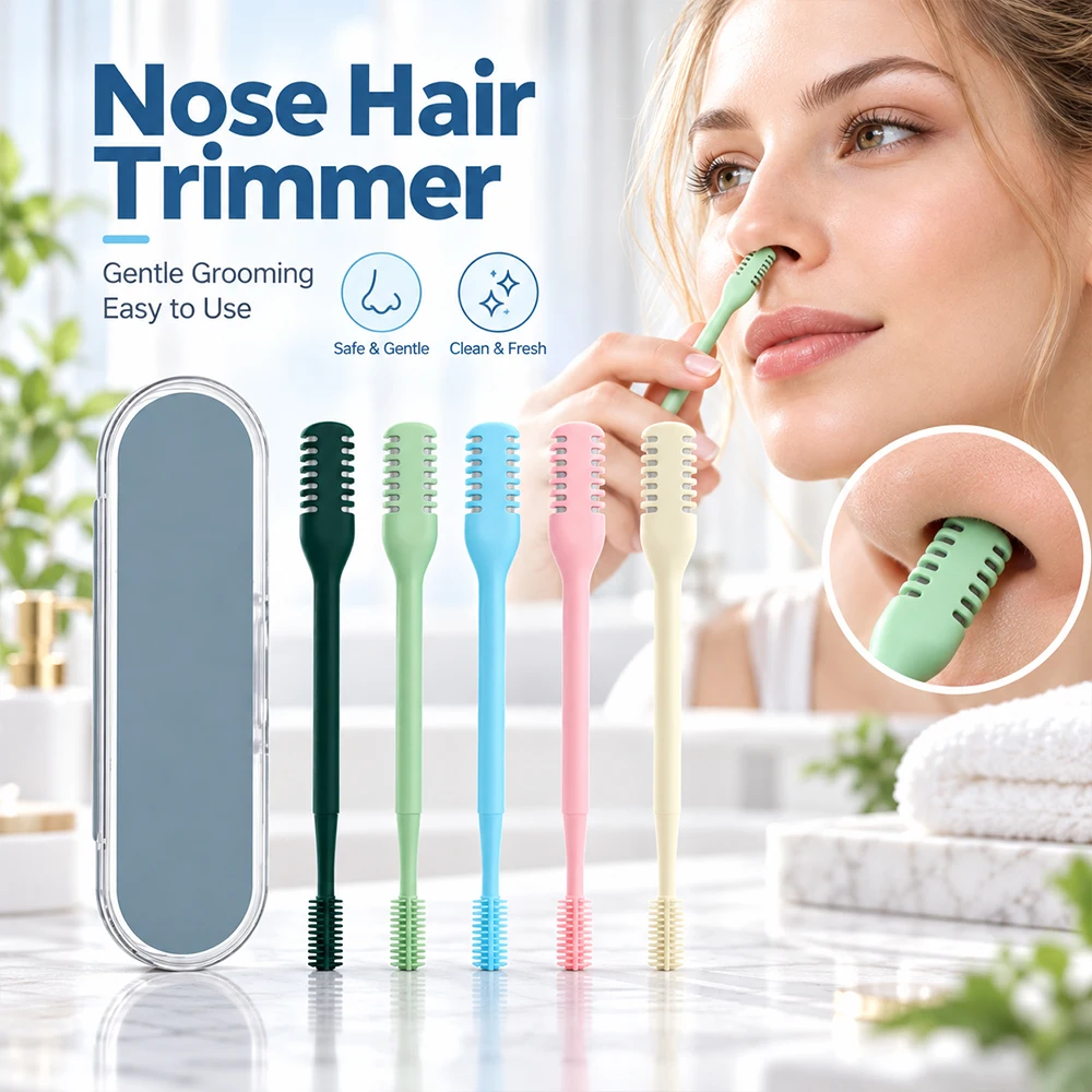 5/10PCS Nasal Hair Cutter, Portable Nose Hair Trimmer for Travel, Compact Manual Nose Hair Trimmer for Women and Men