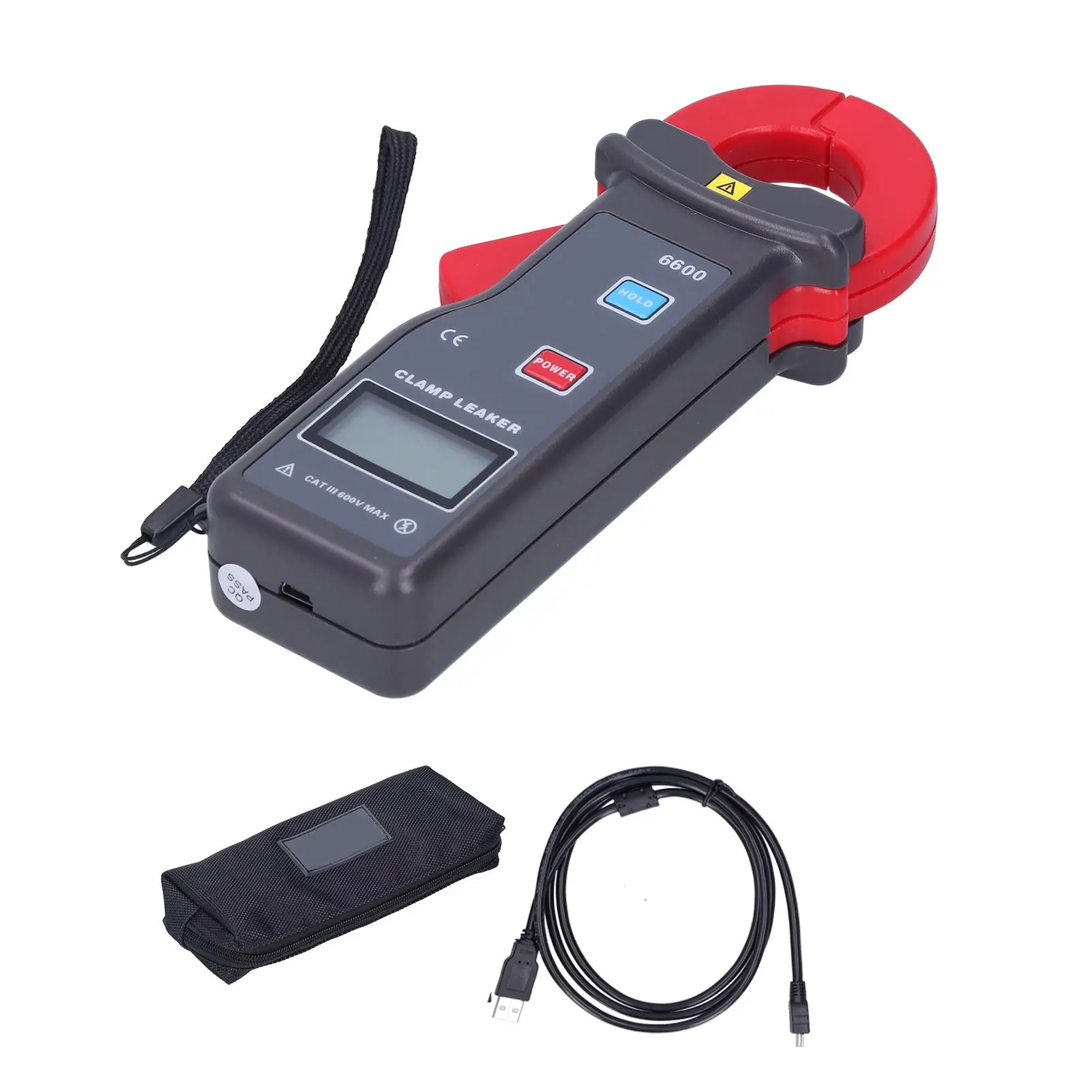 

ETCR-6600 AC Leakage Current Clamp Meter 0mA-600A with USB & Digital Display - Precision Testing Tool