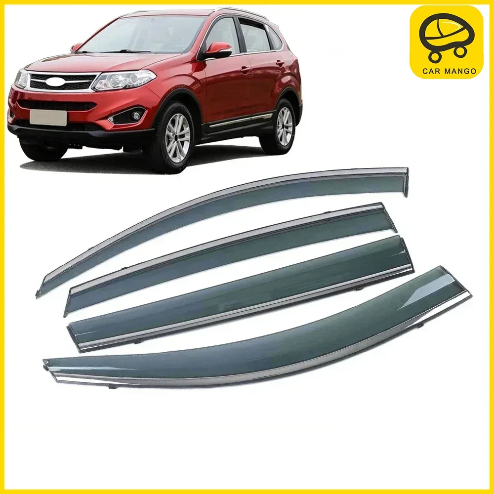

Хромированные полоски от дождя для Chery Tiggo 5 SUV Cowin 5 SUV 2014-2020, оконный козырек, ветровые дефлекторы, дверной козырек, вентиляционные шторы