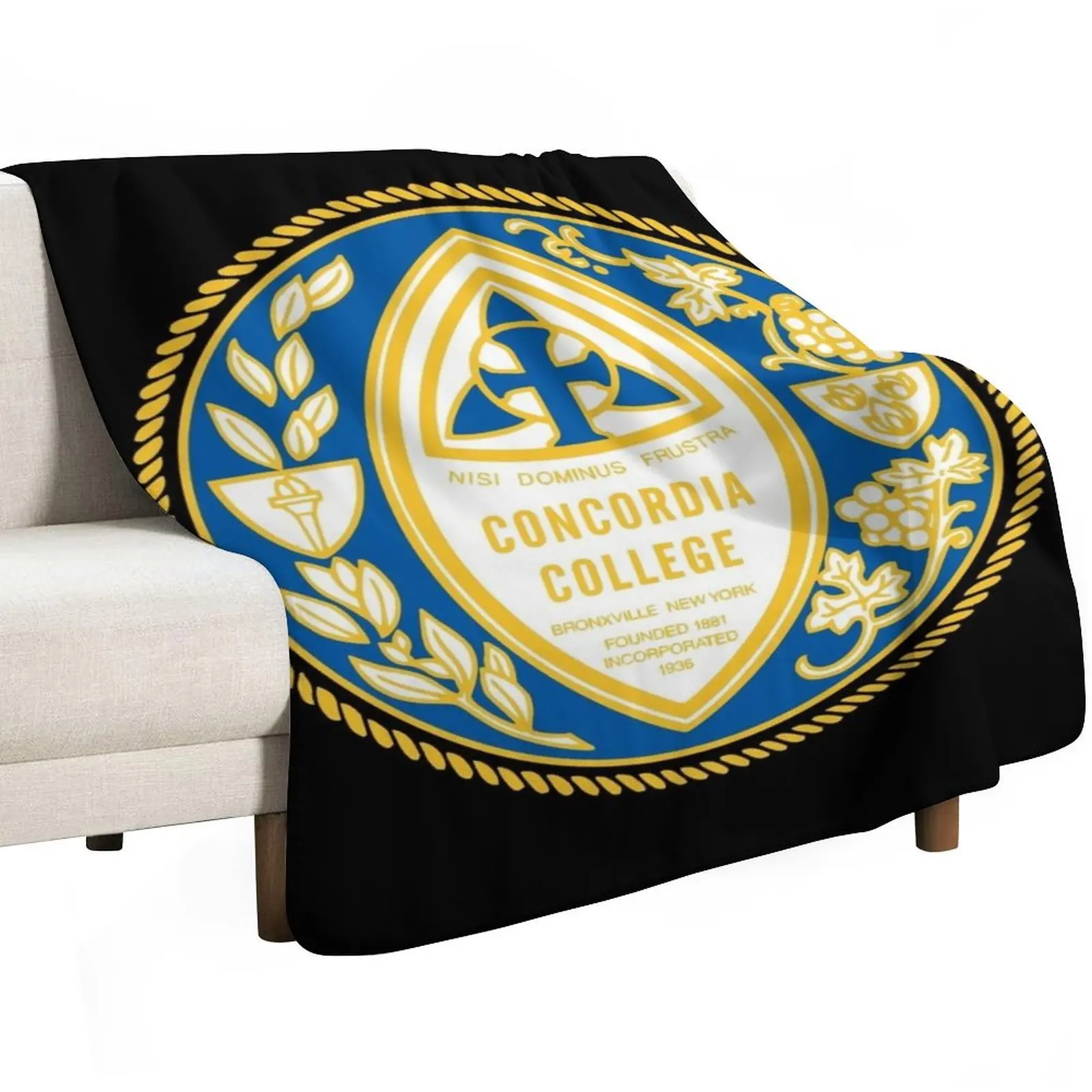 Concordia College Conservatory Throw Blanket Decorative Throw decorative Bed linens Polar Furry Kid'S Blankets