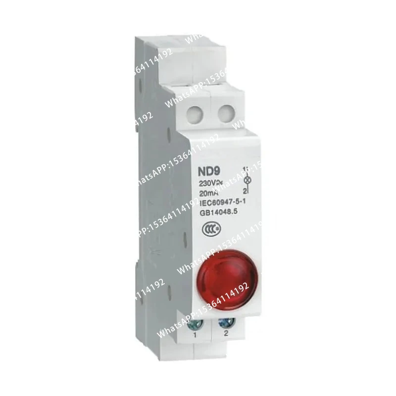 Rail Mount LED Signal Lamp ND9 Series AC 220V Indicating Indication Pilot Lights