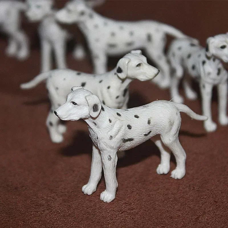 Pet Dog Model Small Animal Labrador Golden Retriever Dalmatian Dingo Fairy Garden Miniatures Decor Action Figure Toys Figurines