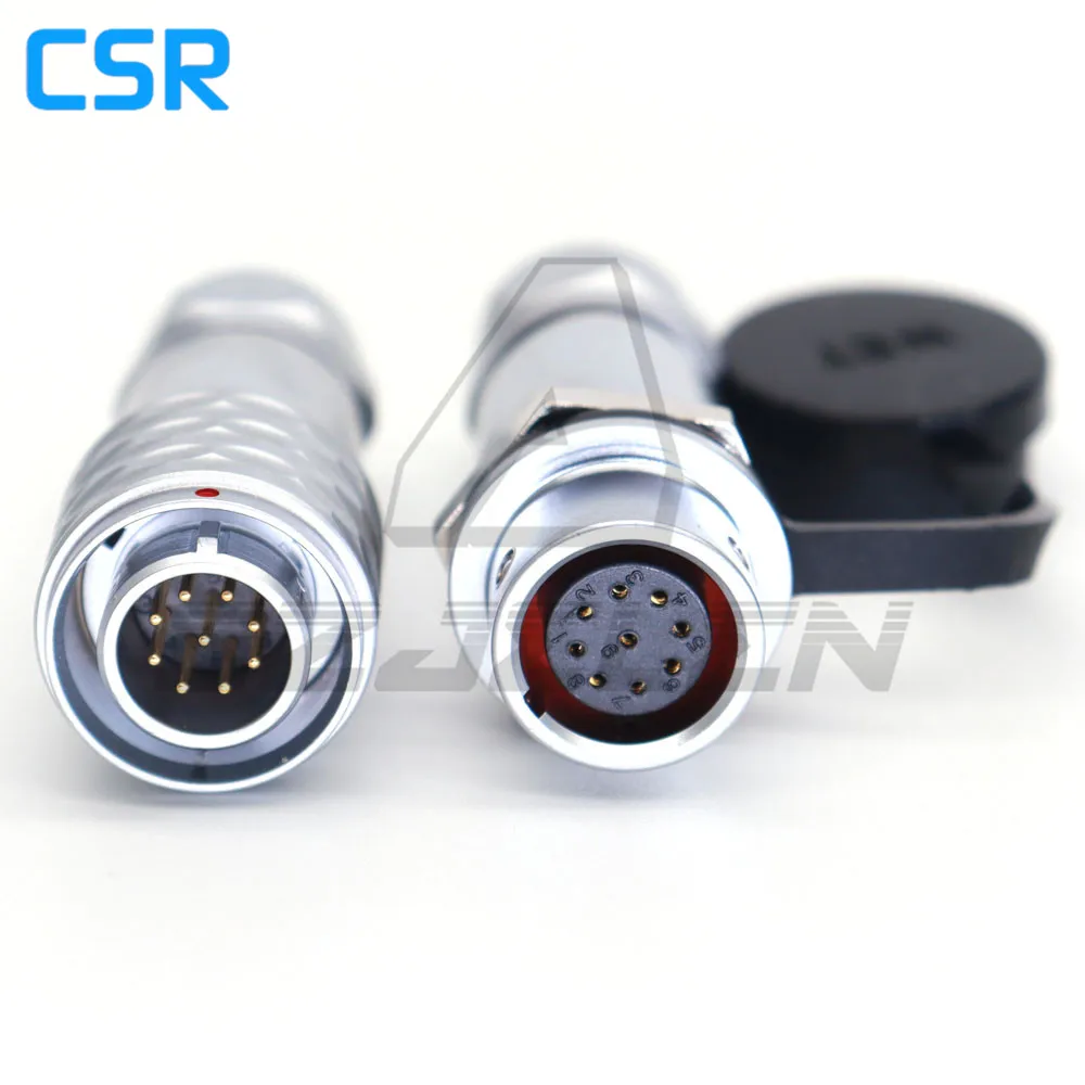 SF12 Connector 2 3 4 5 6 7 9-Pin Cable Docking Connector, Industrial Power Plug Aviation Connector Socket Ip67 Waterproof