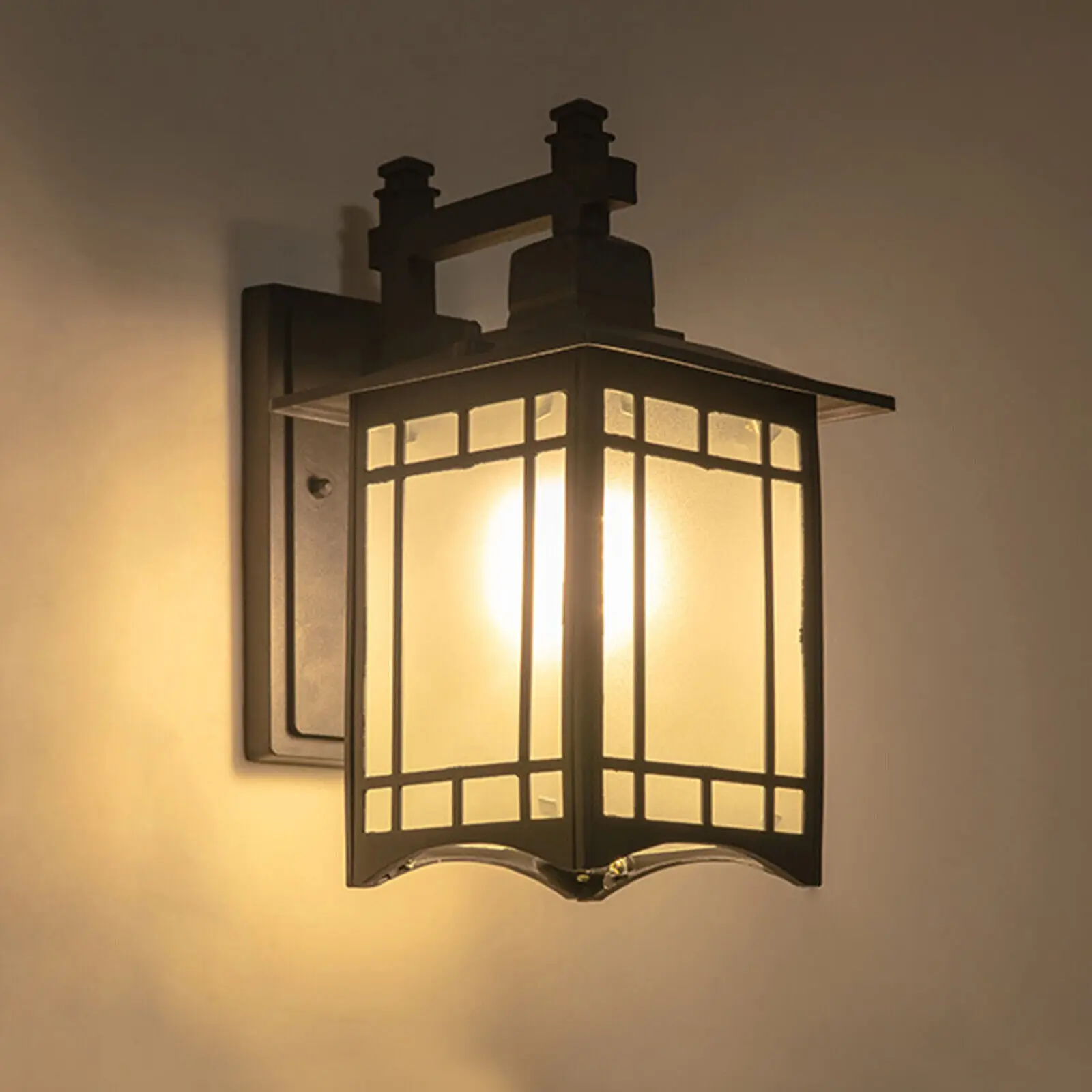 

LOYALHEARTD Vintage Exterior Lighting Wall Light Fixture Shade Lantern Sconce Porch Lamp Outdoor