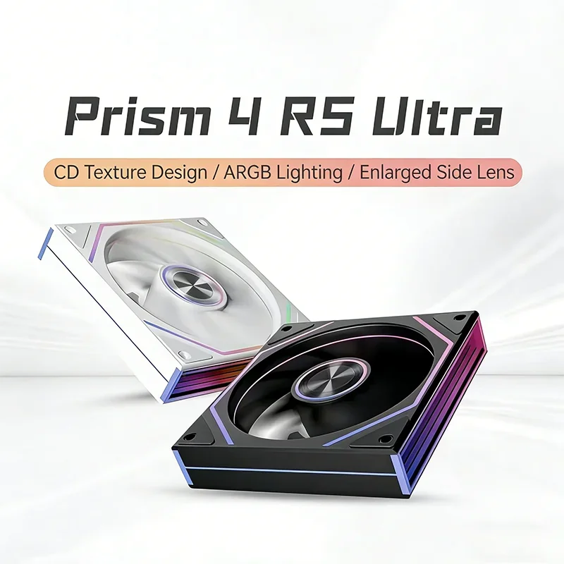 Jungle Leopard Prism 4RS Ultra Case Radiator Fan Supports ARGB Divine Light Synchronous 12CM Silent Temperature Control New 2026
