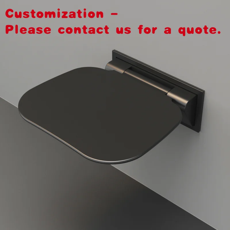 custom.Heavy Duty Folding Shower Chair 200kg Load Urea Stainless Steel 304 Base Aluminum Alloy Frame Bathroom