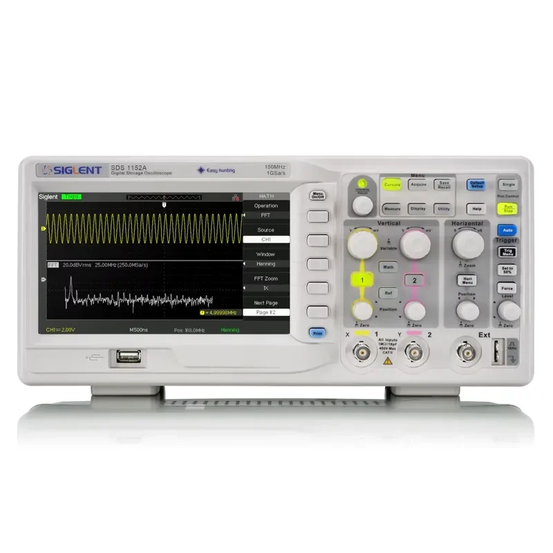 SIGLENT SDS1152A Digital Storage Oscilloscope 150MHz Bandwidth 1GSa/s Sampling Rate 2 8 Bit Resolution 1 Year