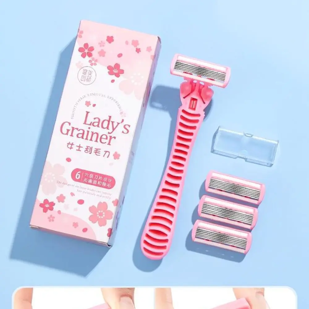 Portable Manual Razor For Women Hair Removal Bikini Trimmer Shaving Tool For Underarm Body Legs Safe Grooming Kit view 2