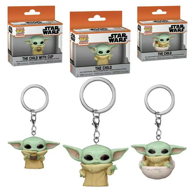 Figura Funko Pop de Star Wars, Figura del Mandarín, Figura de Yoda, Llavero, Adorno, Modelo, Regalo de Cumpleaños para Niño, Regalo de Navidad