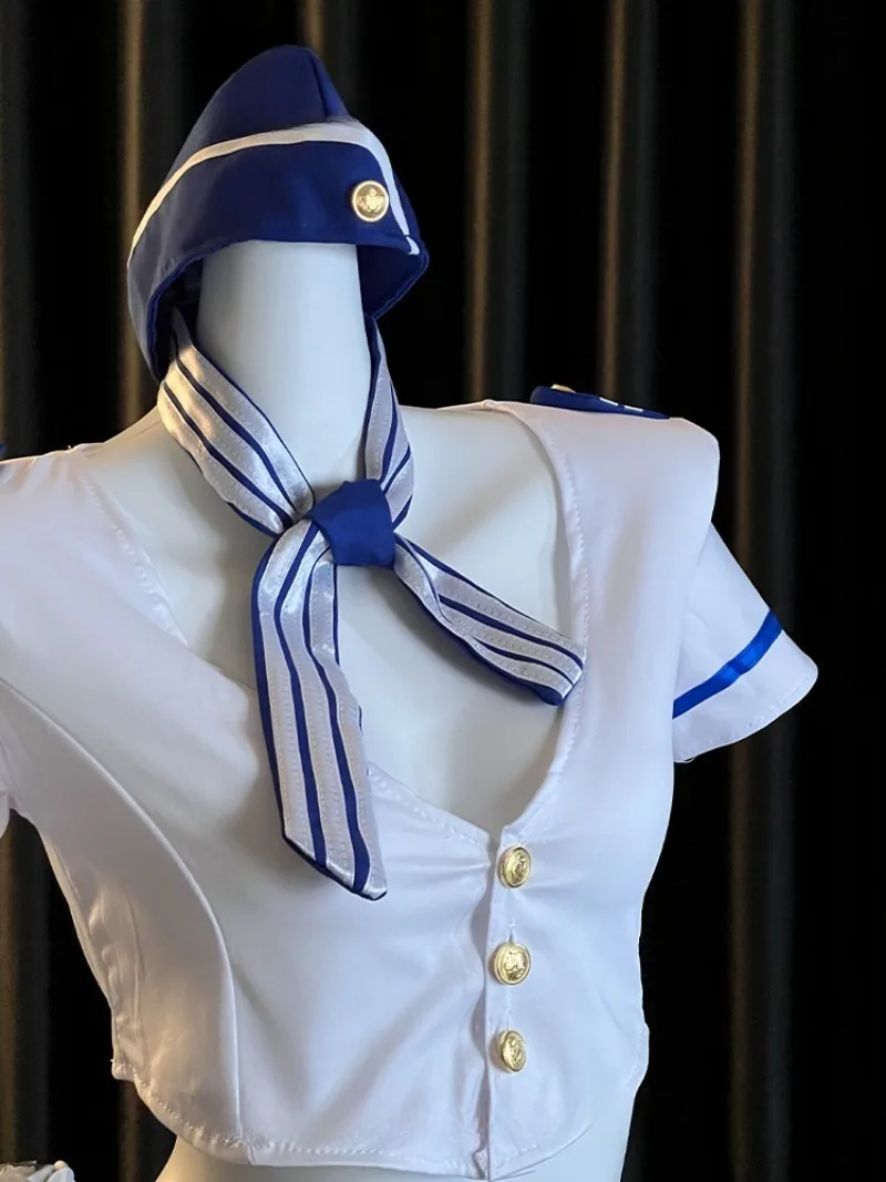 여성을 위한 전문 항공 승무원 유니폼, 섹시한 초단기형 몸에 꼭 맞는 드레스, 순수한 욕망 유혹 란제리, 매혹적