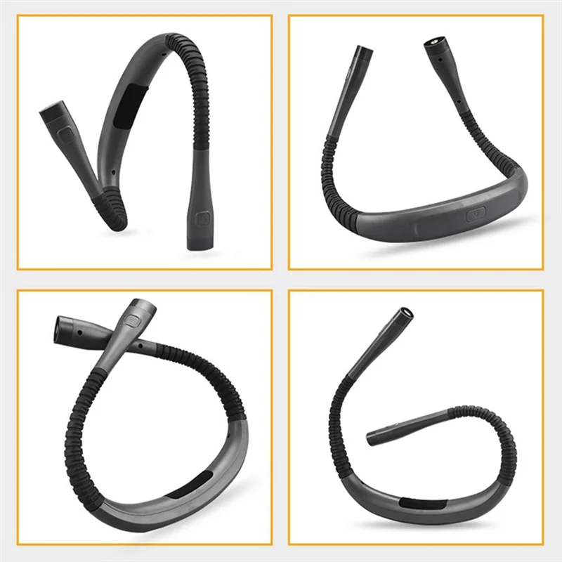 

【Shop Now】LED Neck Lamp Lighting Lamp Night Reading Lamp Neck Reading Lamp Three-Color Lighting For Reading Running Camping