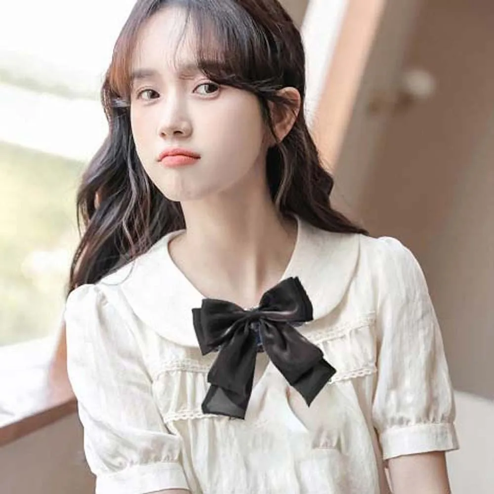 

Элегантный галстук со стразами и жемчугом, брошь с кисточками, кружевной галстук ручной работы, геометрический академический стиль, украшение, галстук-рубашка, производительность