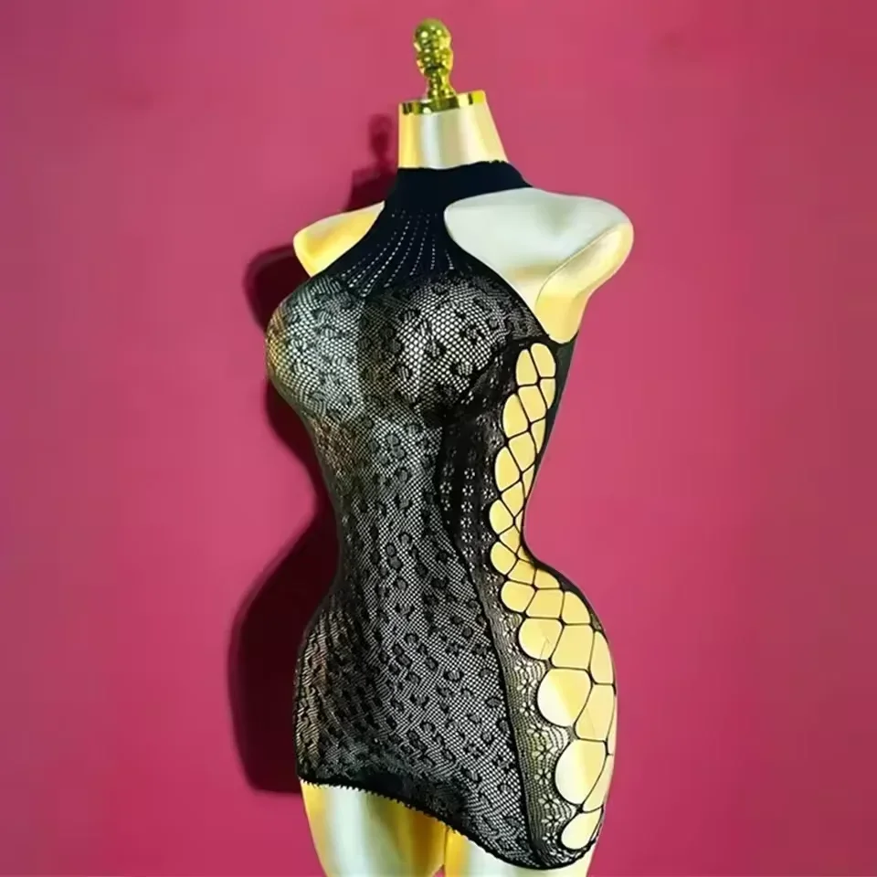 1PC Damen Sexy Dessous Sexy Netz-Überwurf für den Valentinstag ohne Bikini, figurbetontes Kleid mit Ausschnitten, siehe DS033 – Detail 3