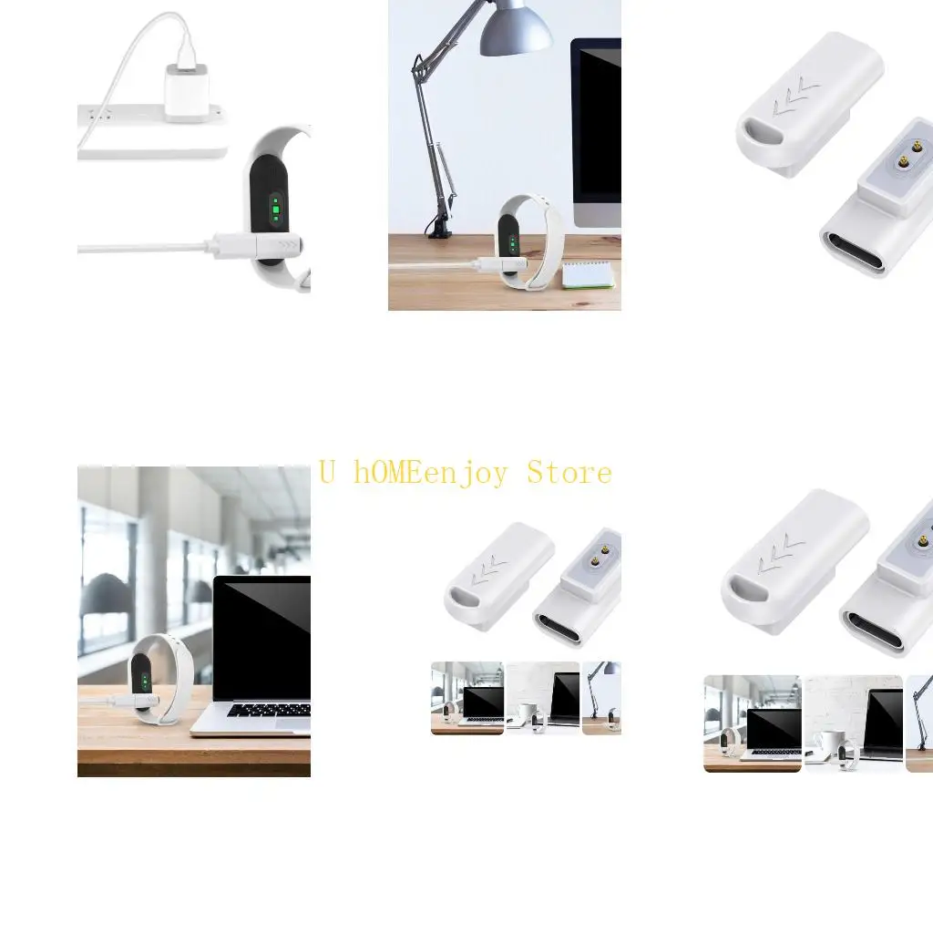 

B0KF портативный эффективный магнитный безопасный зарядный шнур типа C, адаптер для часов 4/3, обеспечивающий безопасность дома,