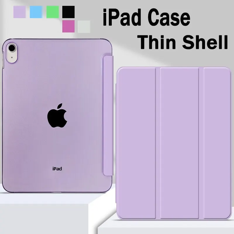 For iPad Case Pro 11 2nd 3rd 4th Generation Case Air 4 5 10.9 10th iPad 10.2 7th 8th 9th PC Shell Silicon Cover Funda