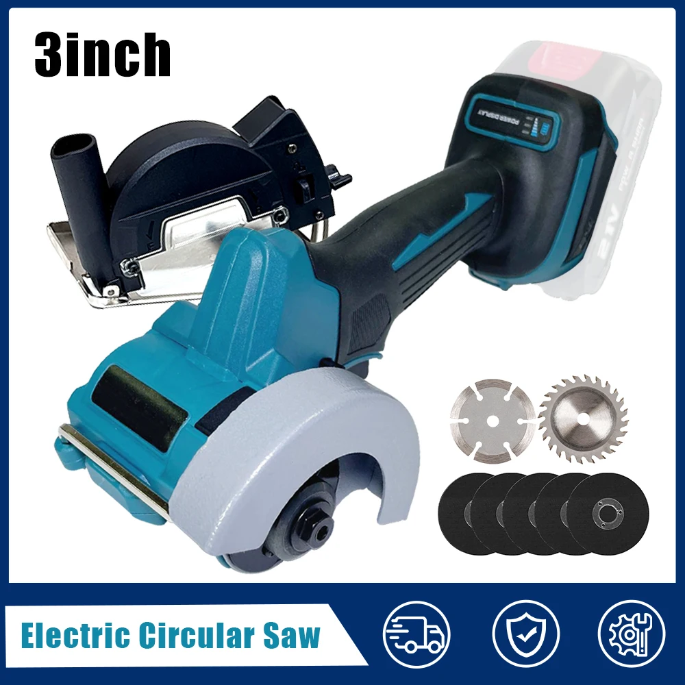 HOT 3inch Brushless Electric Angle Grinder Kit 76mm Speed Variable Cordless Polishing Cutting Power Tools for Makita 18V Battery