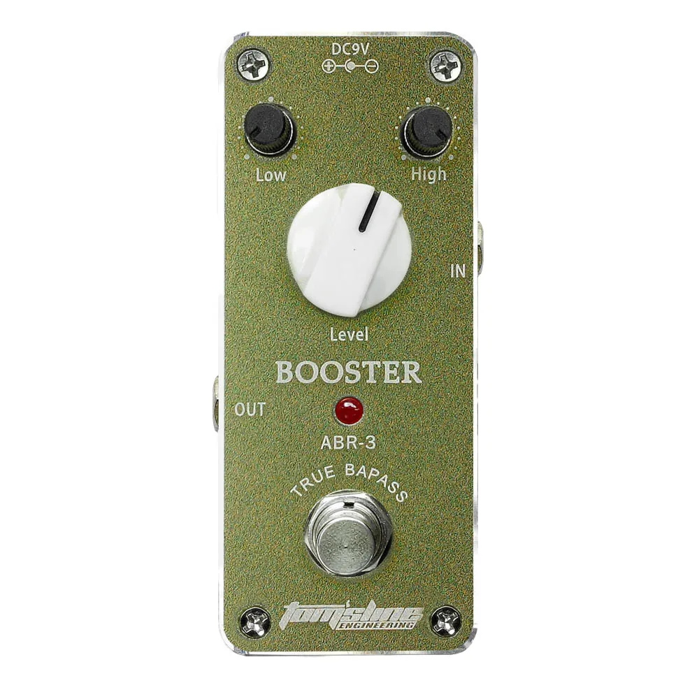 AROMA Gitaareffectpedaal True Bypass Booster/Delay/Chorus/Overdrive/Distortion/Blues/Metal/Bass Limiter Metal Mini Pedal