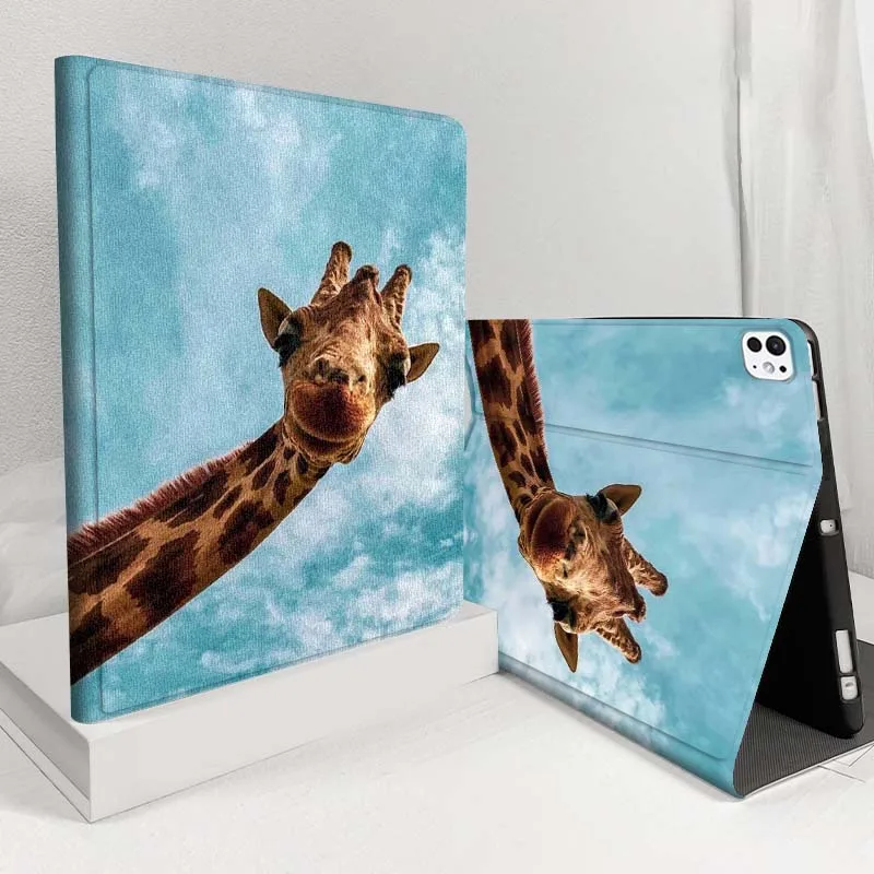 

Capybara face lake mountain For iPad Pro Air 5 4 3 13 11 8 7 6 5 10th 7th 6th 10.5 12.9 10.9 Tablet Case