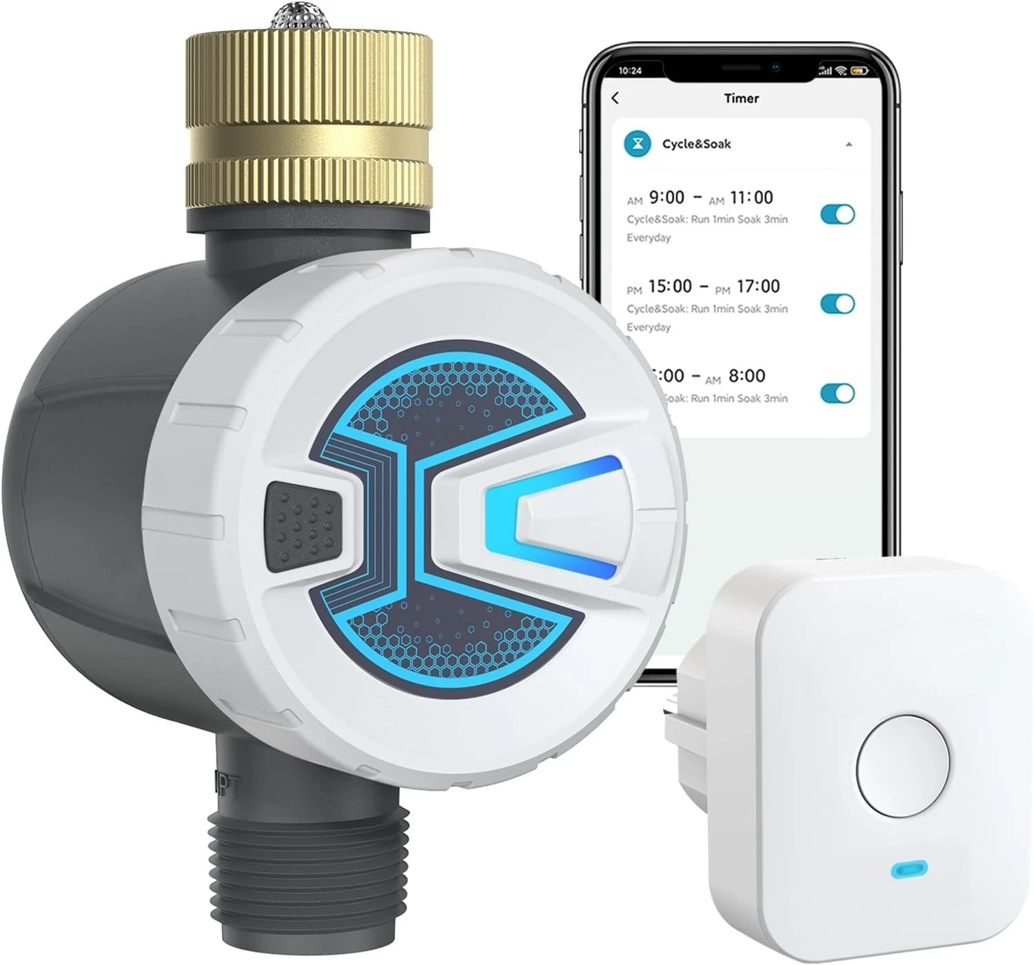 

Sprinkler Timer, WiFi Water Timer for Garden Hose, Smart Irrigation Controller, APP Remote Control (2.4Ghz WiFi Connection)Hot