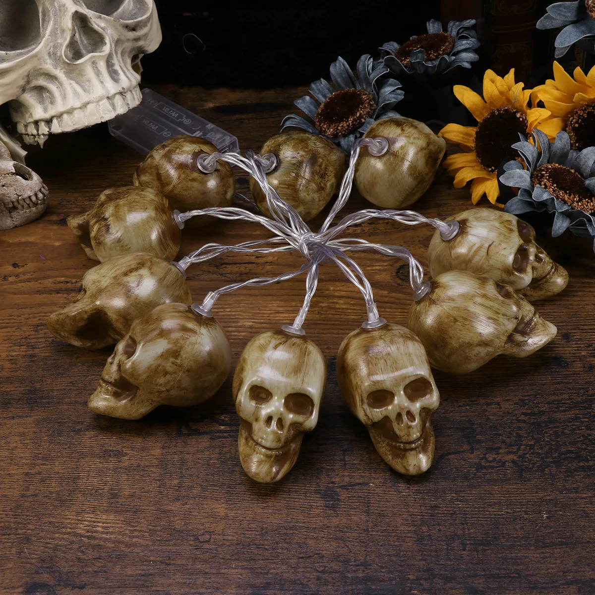 

Skull String Lights Halloween Decoration Decorations Outdoor LED Garlands Decorate