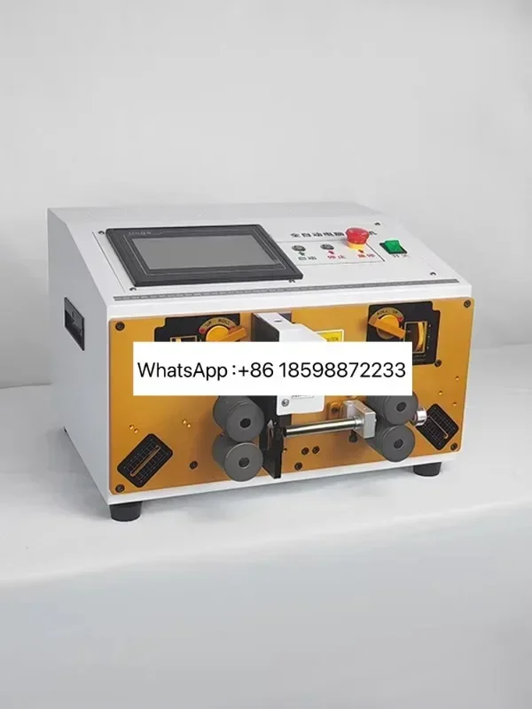 Touch screen automatic computer wire stripping machine hard and soft wire stripping and cutting line integrated sheath line