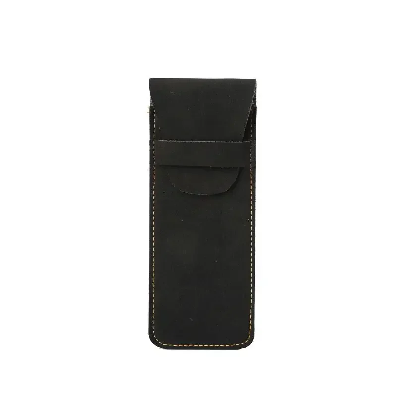 1 قطعة ريترو ماتي بولي Leather حافظة أقلام جلدية حامل أقلام حقيبة جيب القلم كيس التخزين منظم قرطاسية صغيرة حقيبة للموظفين ممرضة