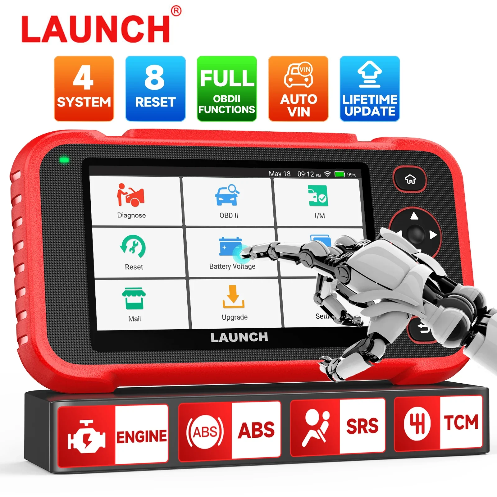 LAUNCH CRP129i OBD2 Automotive Scanner Professional Code Reader ABS SAS EPB Airbag Oil Reset OBD 2 Car Diagnostic Tool