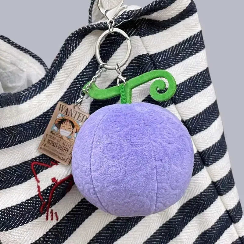 Uroczy Kreskówkowy Owoc Diabła z One Piece Gum-Gum Fruit Owoc Rewanżujący Się za Złocenie Pluszowa Lalka Brelok Zawieszka do Torby Zabawka Prezent