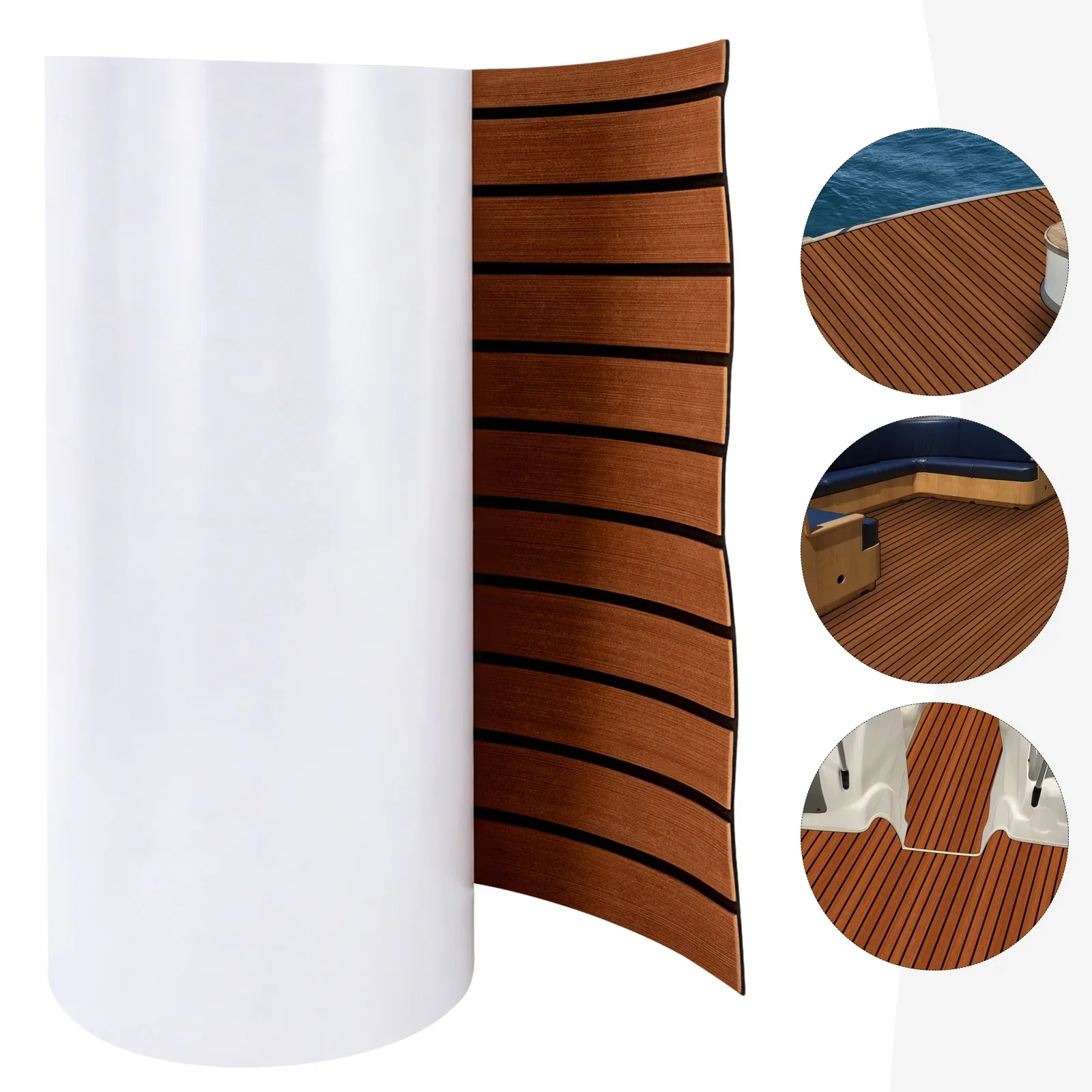

EVA Foam Faux Teak Marine Boat Decking Sheet Sea Deck Boat Yacht Flooring Mat