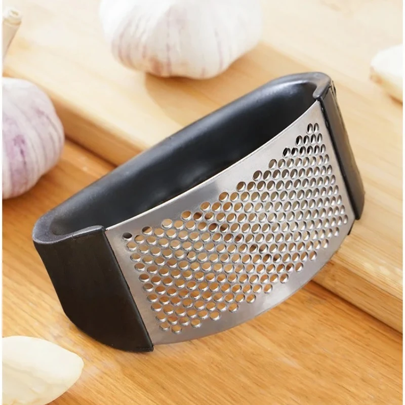 مطحنة ثوم يدوية من الفولاذ المقاوم للصدأ - أداة تقطيع الثوم، أدوات فواكه وخضروات، إكسسوارات مطبخ - 3