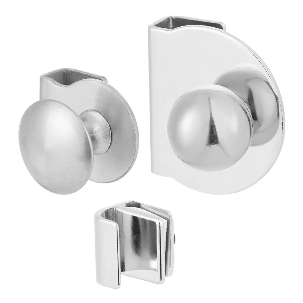 Manija de puerta de vidrio duradera, Clips de puerta de escaparate, tirador de cajón de gabinete, perilla de abrazadera de vidrio de alta calidad, herrajes para muebles de oficina, 1 pieza