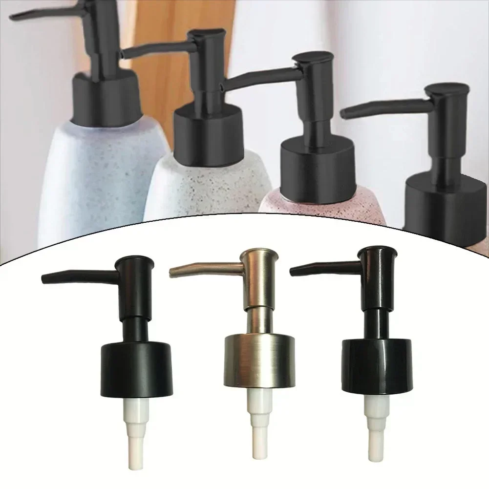 Dispensers Garden Soap Dishes Tube Pump Head Bathroom Spray 28 Teeth 28 Thread ABS Plastic Black Plastic Lotion