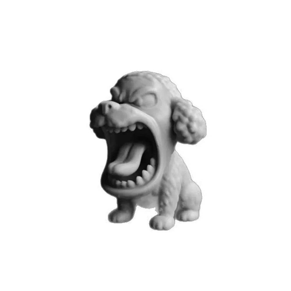 

3D Printed Roaring in Anger Animal Statue Rabbit Shark Elephant Cartoon Dog Figurine Lifelike Animal Model Ornament