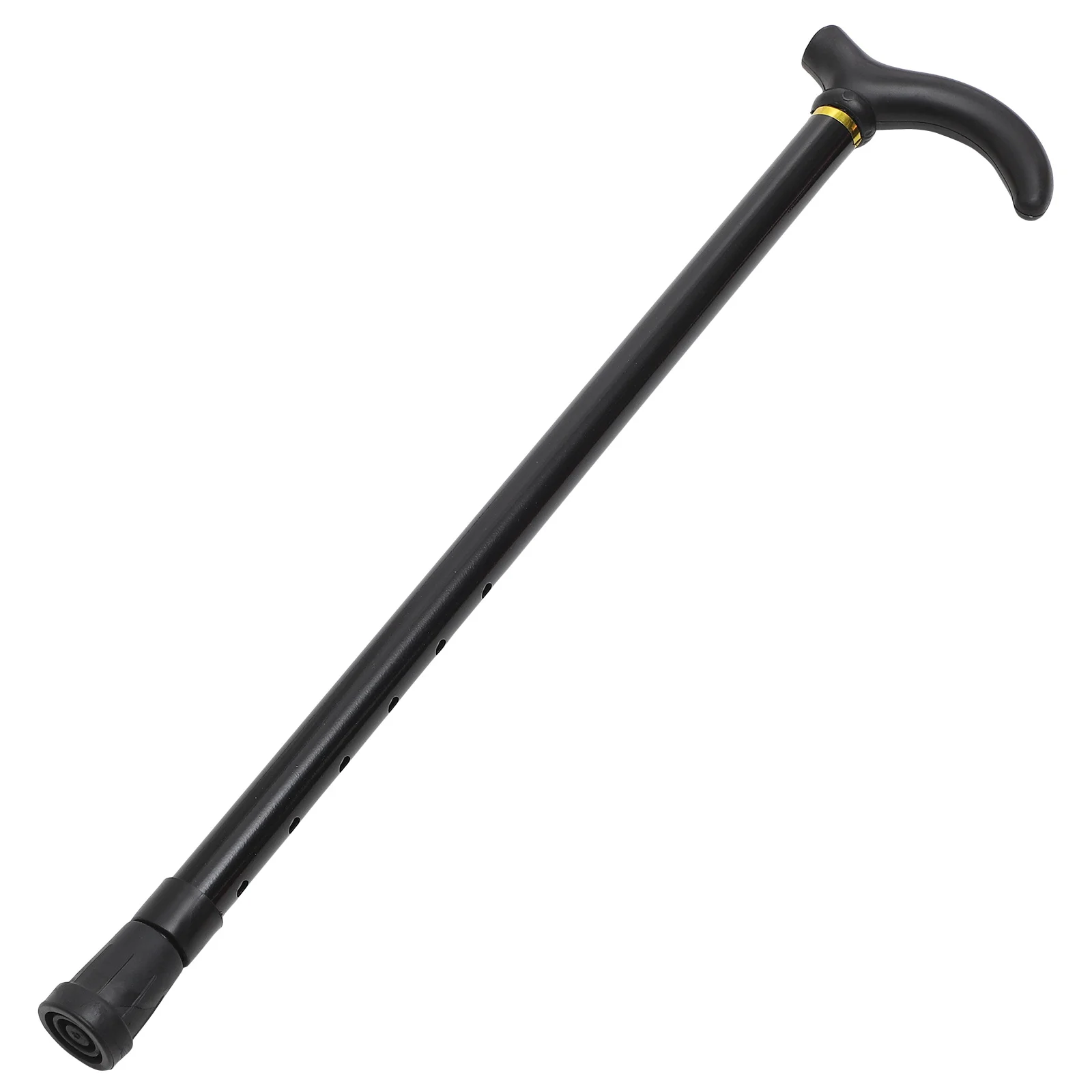 Bastón ajustable de aleación de aluminio de 2 secciones, bastón antideslizante y antioxidante para ancianos, bastón negro para caminar, bastones de senderismo