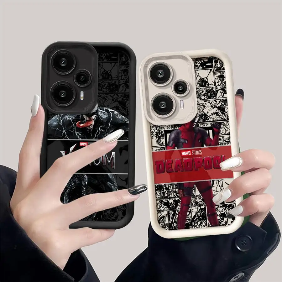 

Soft Shell Phone Case for Xiaomi Poco X3 NFC C50 C51 X3 Pro C61 Marvel Venom Deadpool