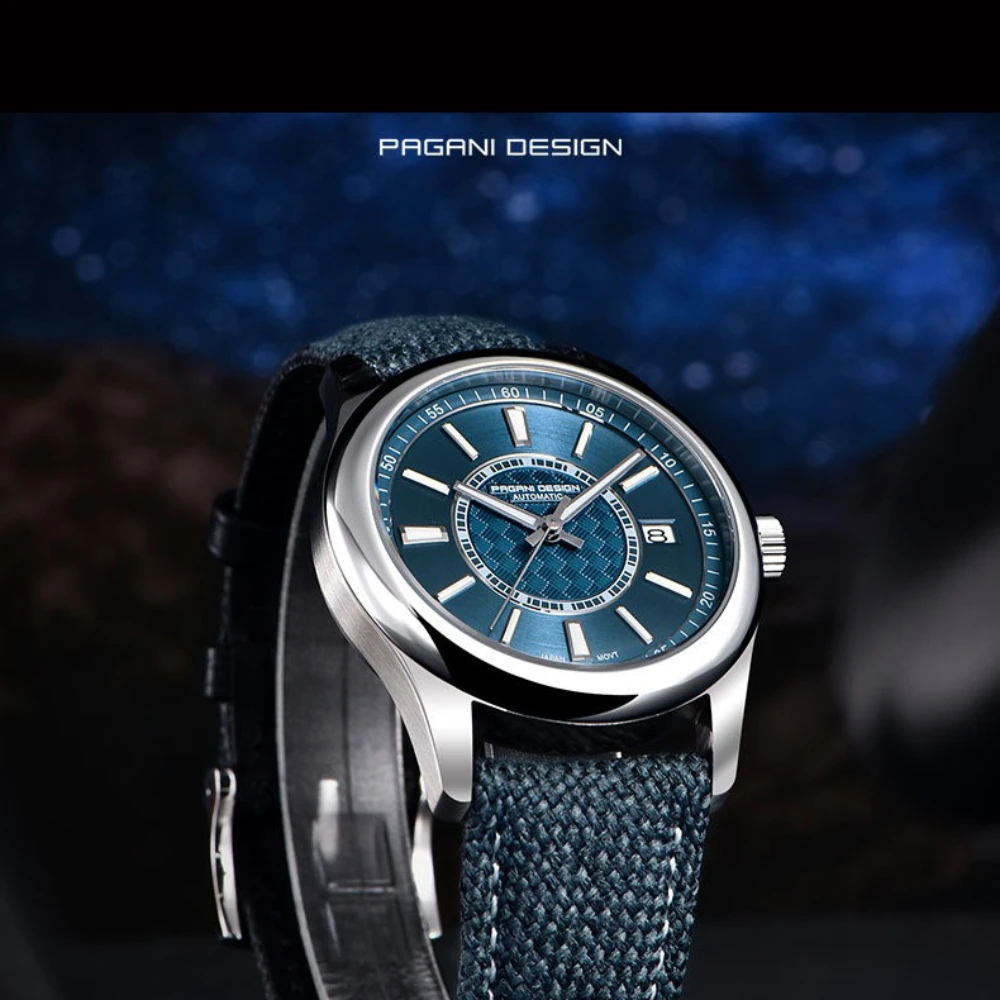 PAGANI DESIGN 2024 New High Quality NH35A Movement Sapphire Glass Face Mechanical Watch 100 Meter Waterproof Automatic Watch