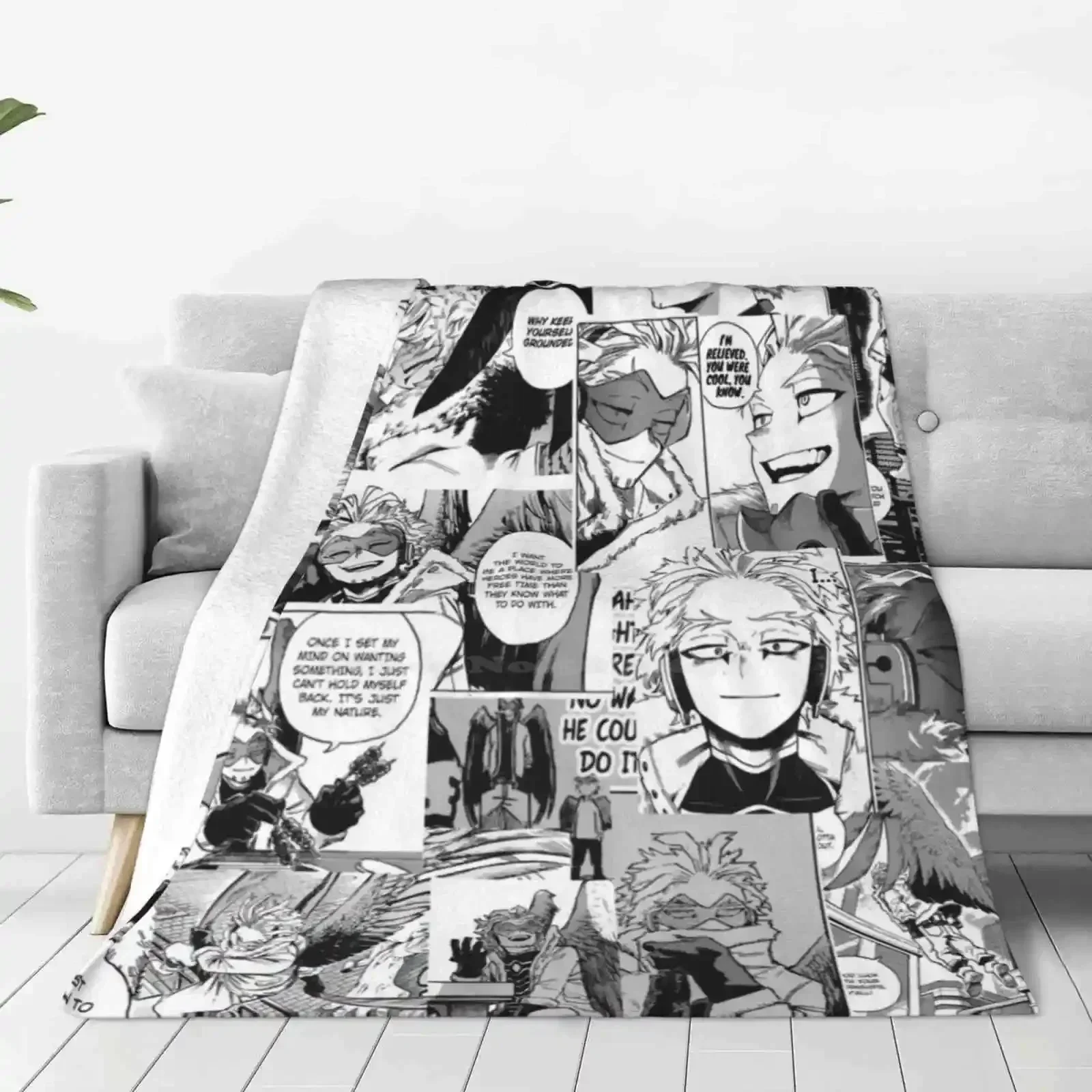 Just Hawks New Arrival Fashion Leisure Warm Flannel Blanket Mha Boku No Hero Academia Bnha Hawks Keigo Takami Takami Keigo