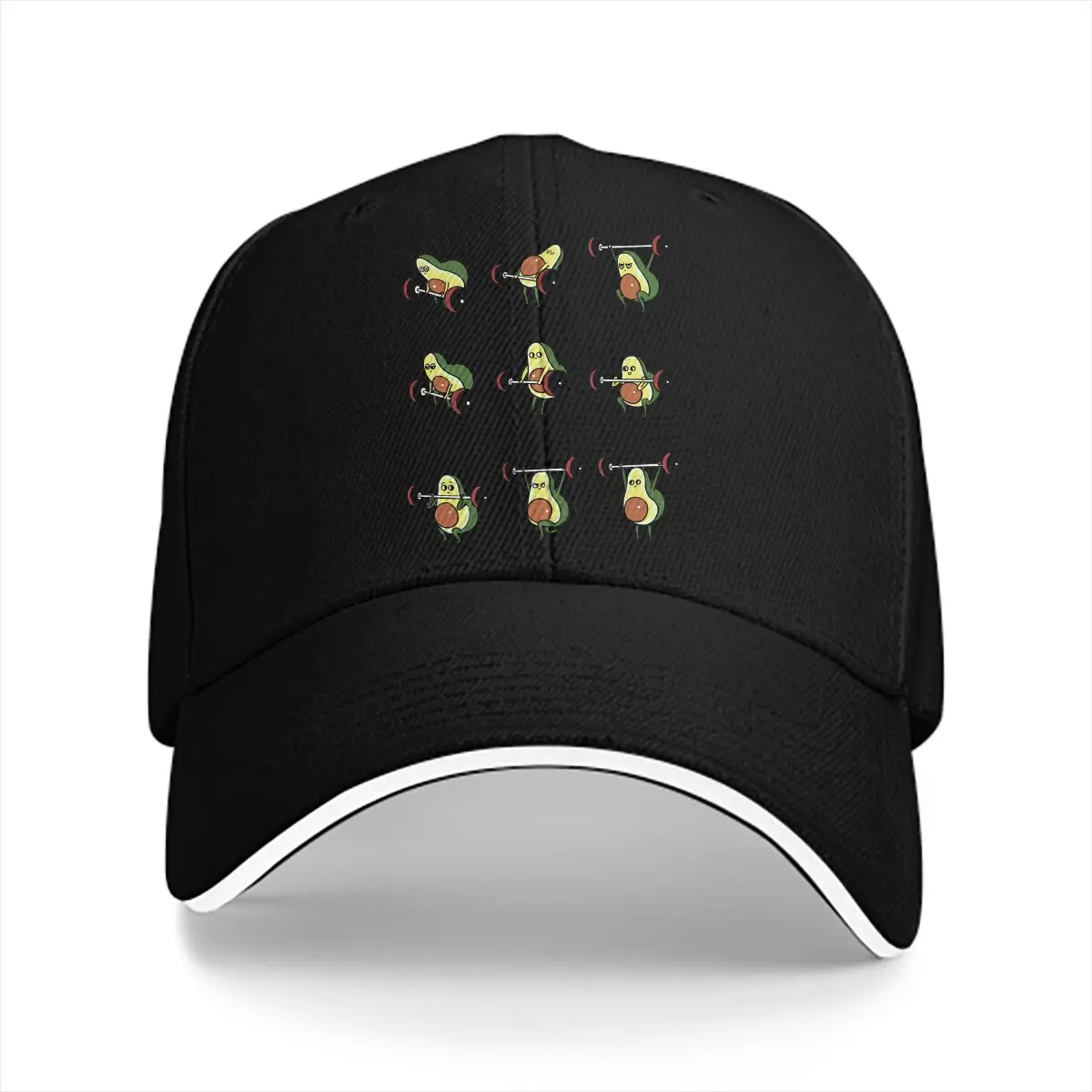 Summer Cap Sun Visor LIFTING Avocado Hip Hop Crossfit Peaked Hats