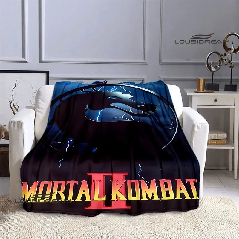 Mortal Kombat Print Blanket blankets for beds Picnic blanket Flange Warm blanket Home travel blankets bed linings birthday gift