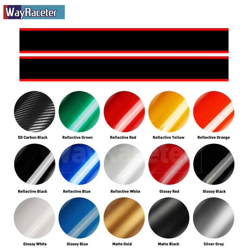 Car Hood Decal Engine Cover Rally Line Bonnet Stripe Sticker For MINI Cooper R55 R56 R57 R58 R59 R60 R50 R52 R53 F54 F55 F56 F60