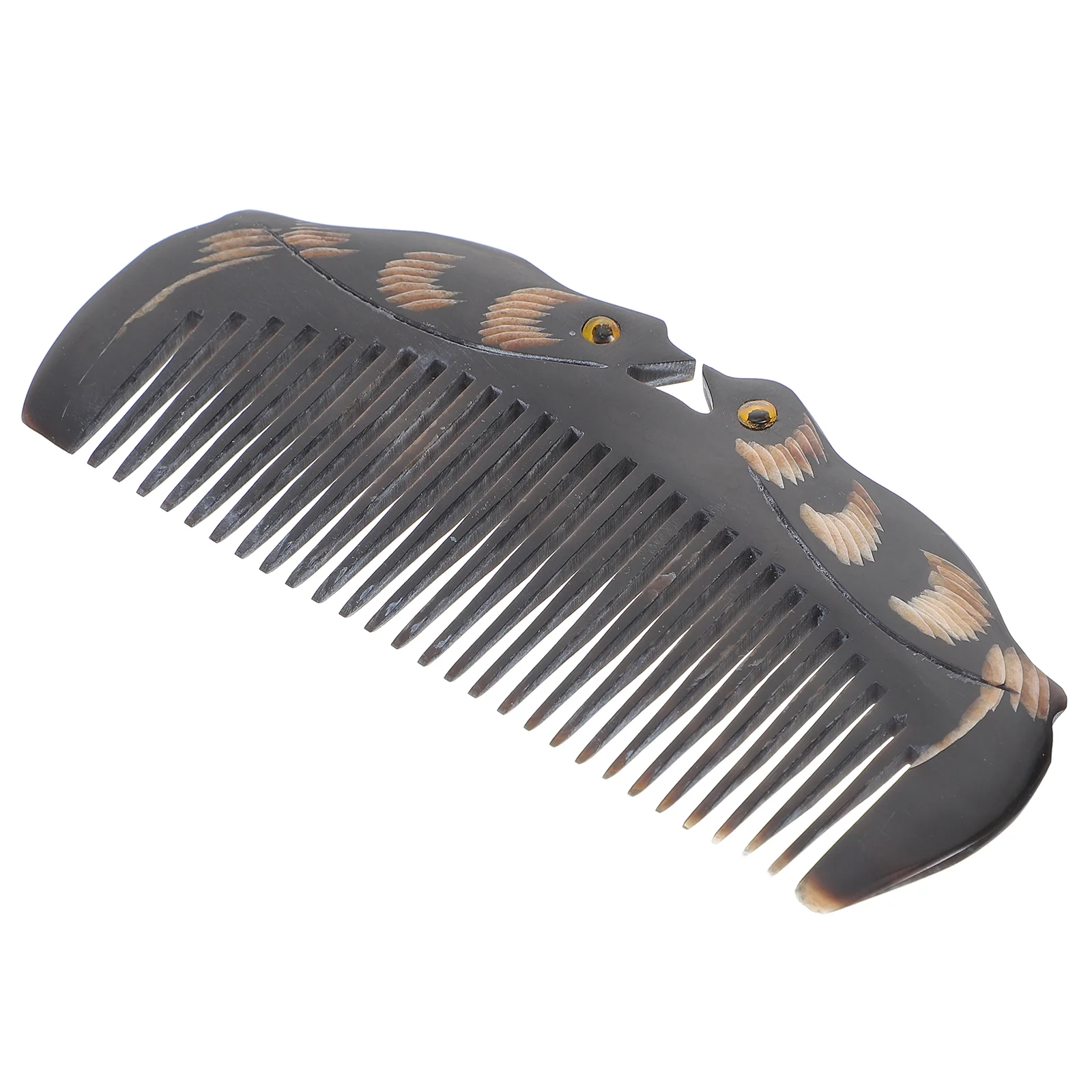 

Hair Combs for Women Horn Beard Ox Without Handle Natural Hairbrush Hairdressing Tool