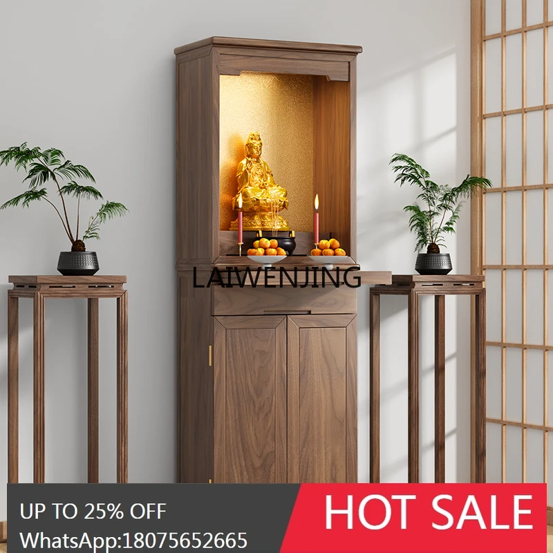 

SGF Buddhist shrine stand cabinet solid wood modern living room Bodhisattva shrine