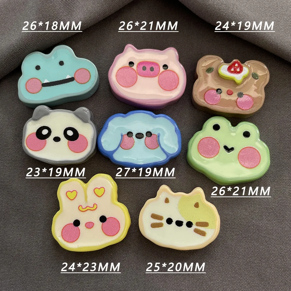 MINISO Cute Animal Cartoon Resin PVC Charm Shoes Accessories Garden Shoes Clogs Sandals DIY Decoration Birthday Party Gifts