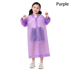 Transparent impermeable rainchoat set for children, thick ranchoat for camping, walks, non-scarce, EVA, high quality, boys and girls 6 MAIN SALES CHILD RAIN CAPA - №3