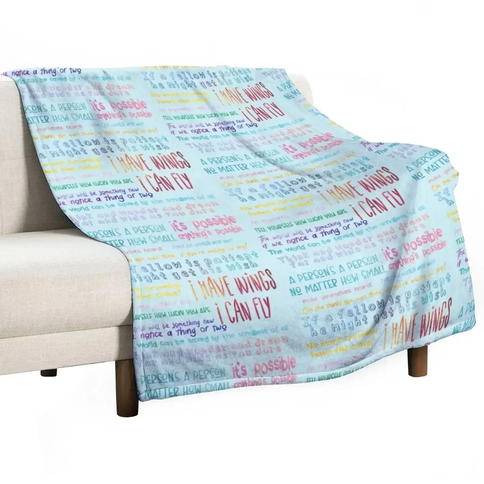 

Seussical Quotes Set Throw Blanket For Baby Kid'S Blankets