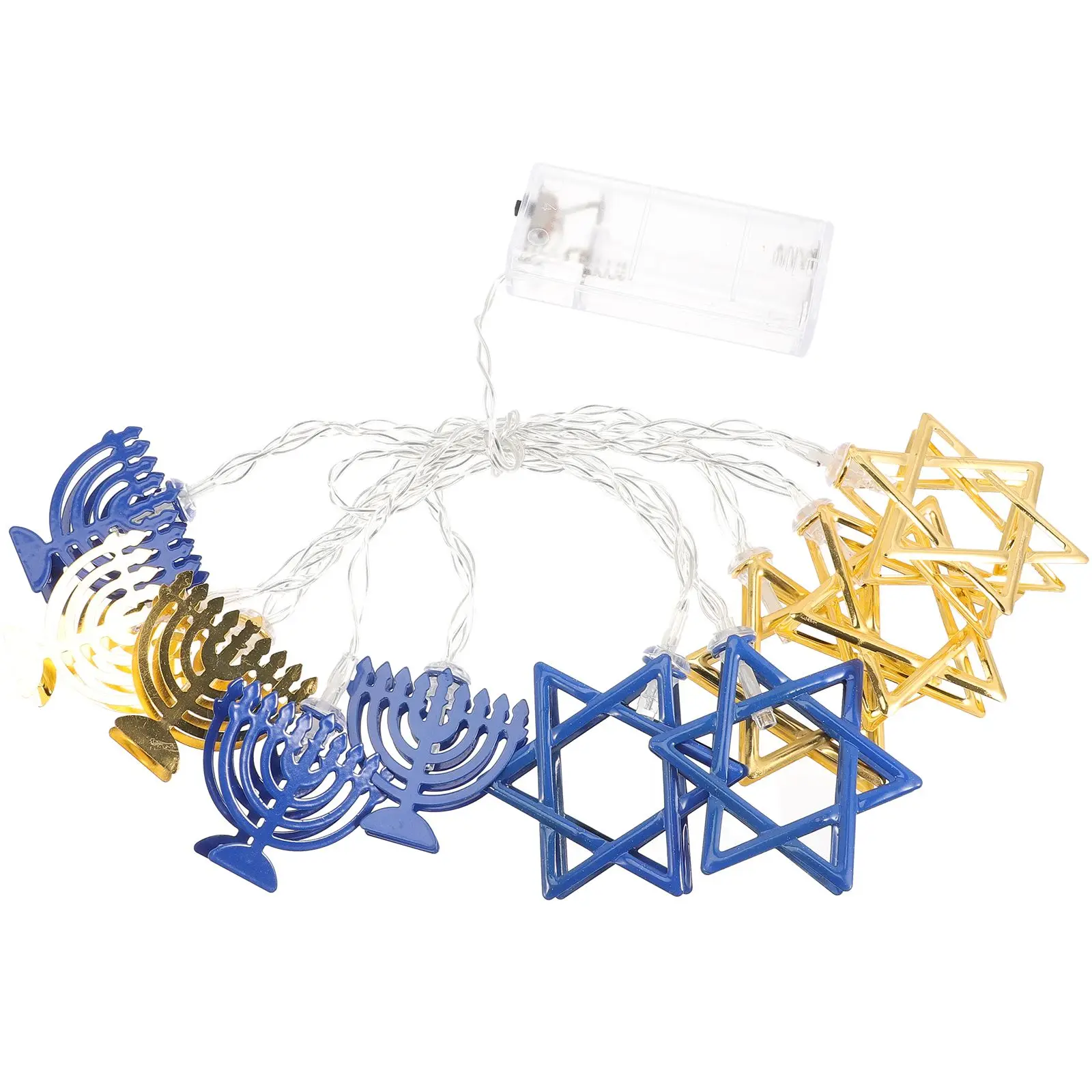 

Hanukkah String Lights Iron Craft Powered LED Sign Bedroom Kids Room Living Room Festive Party Supplies Decorations